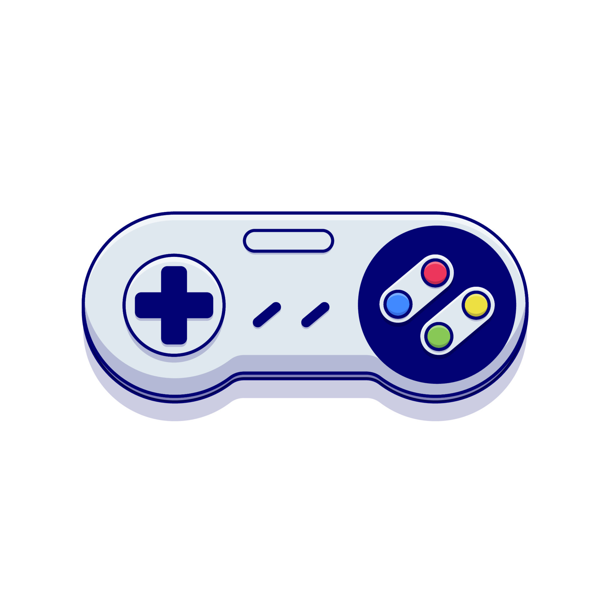 ilustração do ícone do vetor dos desenhos animados jogo joystick. ícone de  jogo isolado plano 15870408 Vetor no Vecteezy